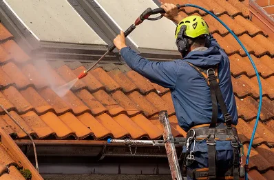 Démoussage et hydrofuge de toiture à Plescop
